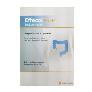 Epsilon Health Effecol Prep 3350 4 Φακελίσκοι Για Εκκένωση Εντέρου Πριν Από Ενδοσκοπικές Εξετάσεις